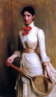 Arthur Hacker Portrait of Artist's Sister-In-Law Gallery Wrapped Canvas Print
