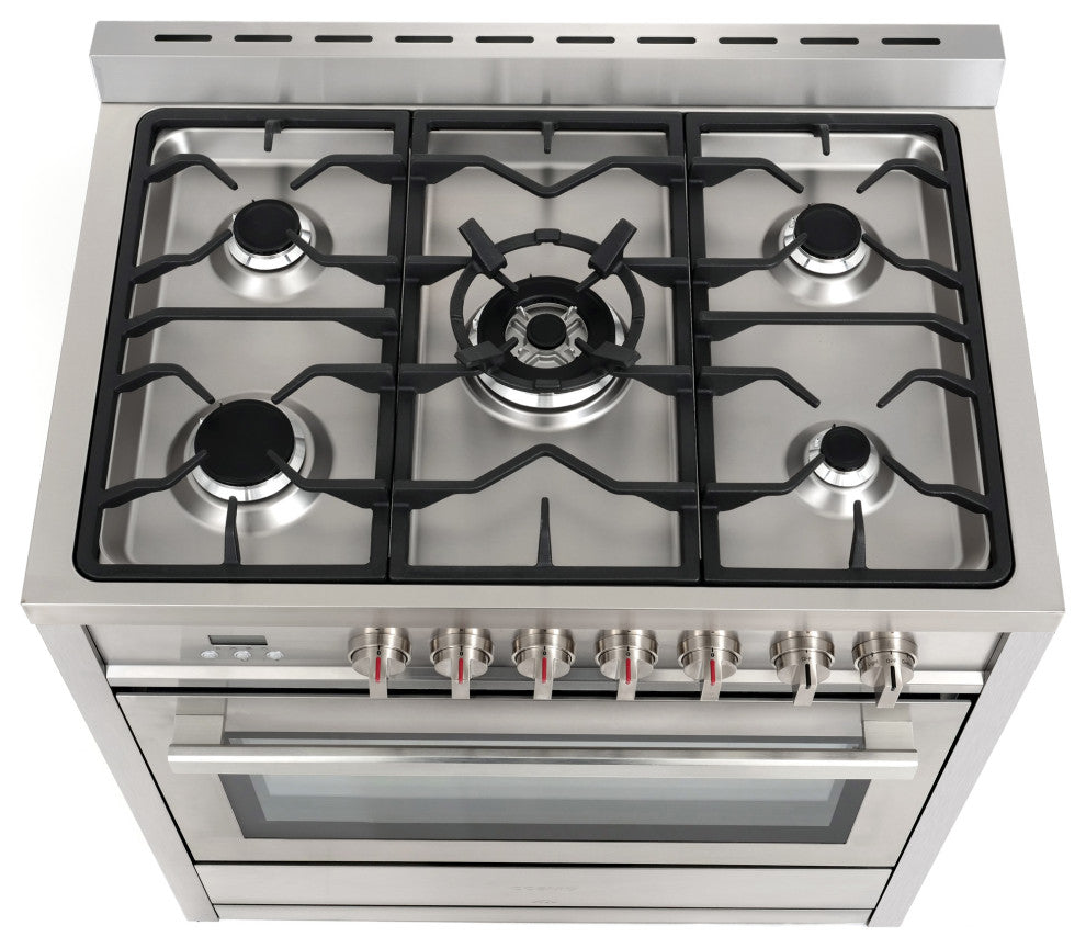 Cosmo Modern Dual-Fuel Range Convection Oven Pro Style High Powered