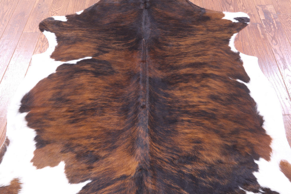 Brindle Natural Cowhide Rug 6' 1" X 6' 4" C1898