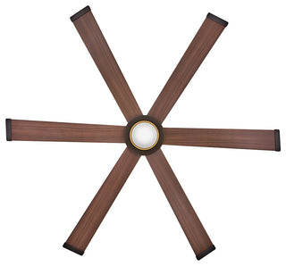 Hinkley Andros 64" Led Smart Fan, Heritage Brass
