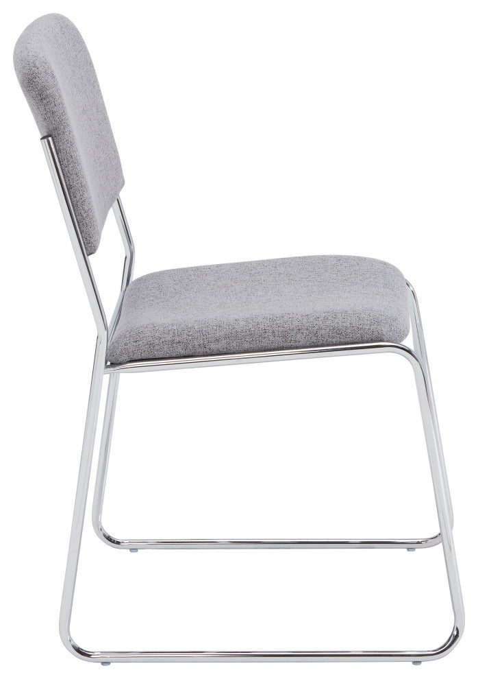 NPS 8600 Fabric Padded Signature Stack Chair, Classic Grey