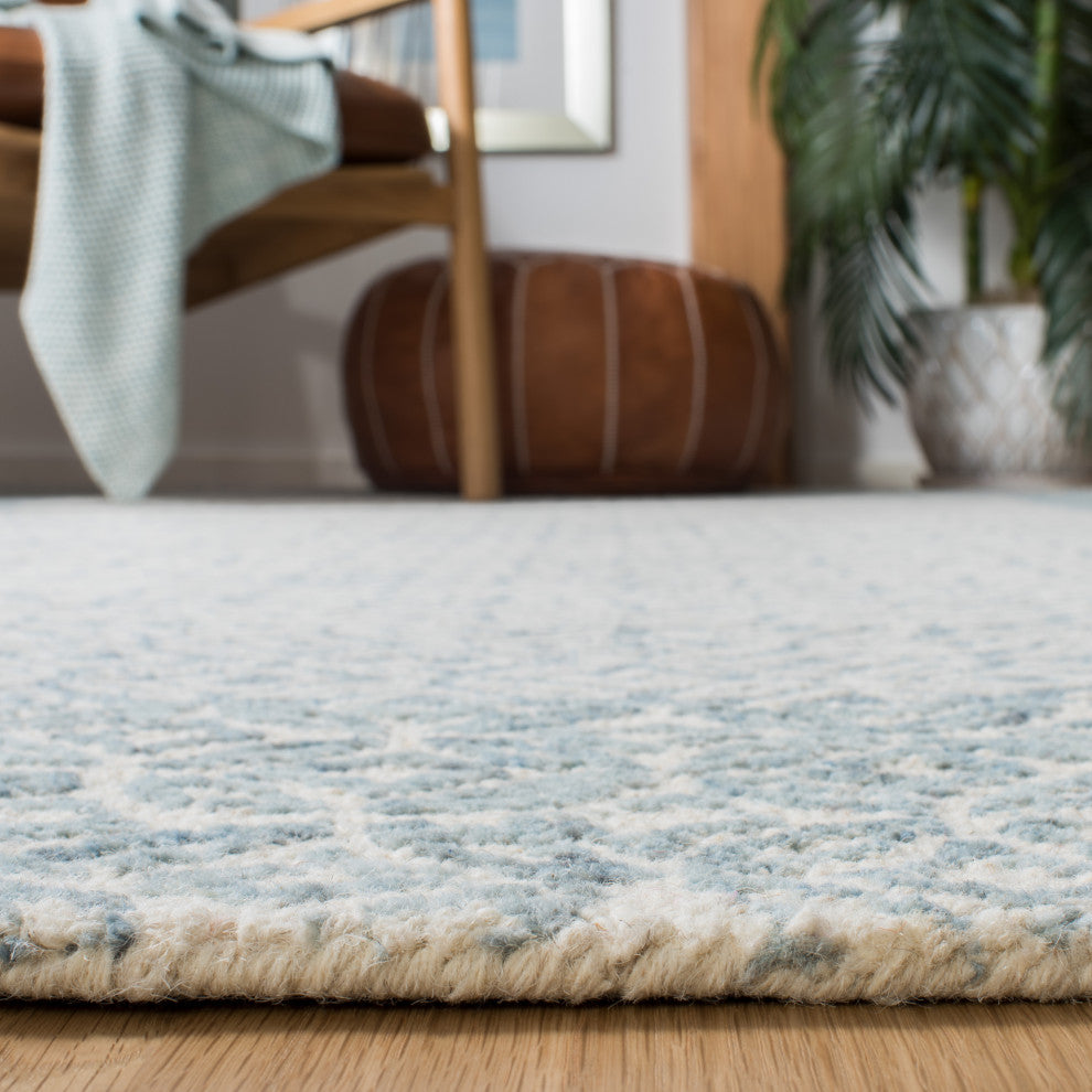 Safavieh Couture Abstract Collection, ABT342 Rug, Blue/Ivory, 2'x3'