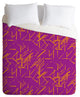 Deny Designs Karen Harris Konstructivist Magenta Duvet Cover-Lightweight