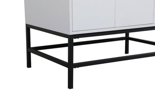 Home Living 22" Modern White-Light Bathroom Vanity