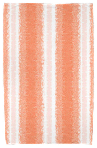 Sea Lines, Stripe Print Beach Towel, Orange