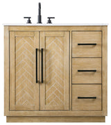 Elegant Lighting VF29036 Chase 36" - Linen Oak