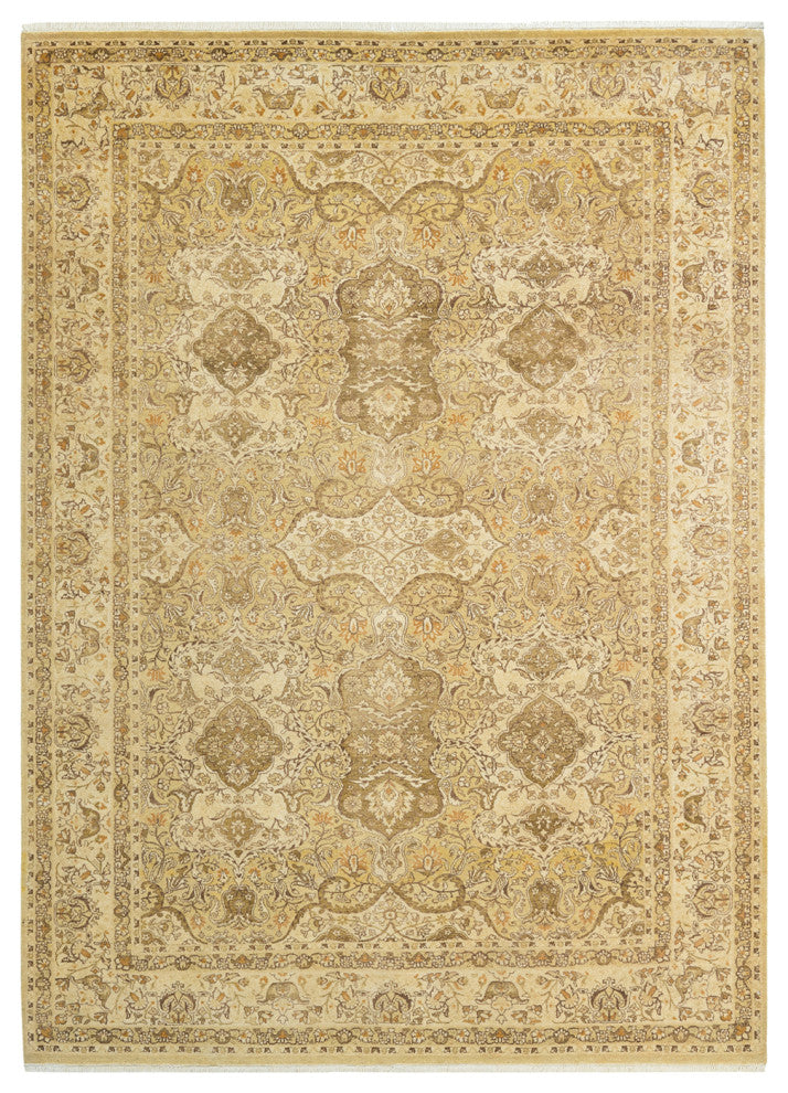 Elsie, One-of-a-Kind Hand-Knotted Area Rug Green, 6'3"x8'10"