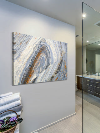 "Lake Swirls" Painting Print on Canvas