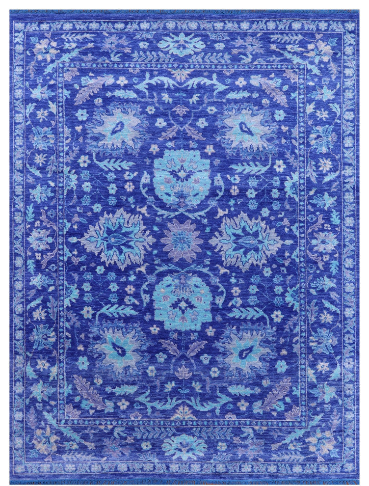 Turkish Oushak Handmade Wool Rug 8' 11" X 12' 1" - Q13315