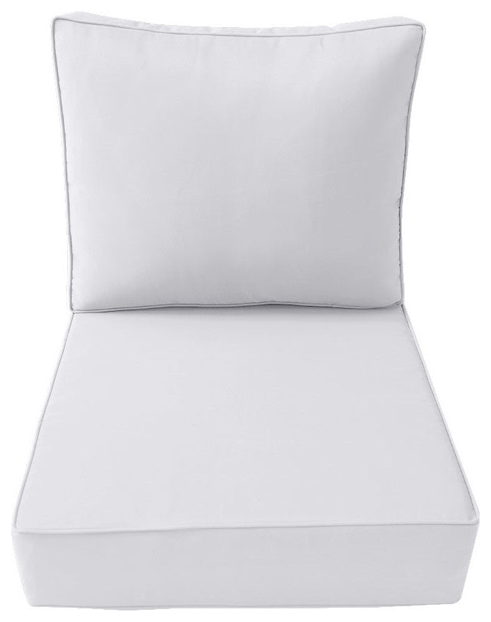 |COVER ONLY| Outdoor Pipe Trim Medium Deep Seat Backrest Pillow Slipcover AD105