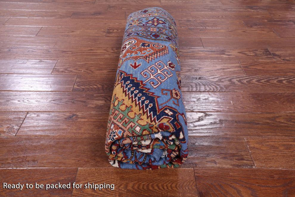 Super Kazak Hand-Knotted Wool Rug 6' 0" X 9' 2" Q10617