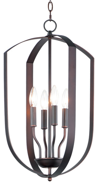 Maxim 10034 Provident 4 Light 15"W Taper Candle Pendant - Oil Rubbed Bronze