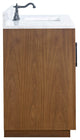 Vanity Art Bathroom Vanity With Sink, Tan, 48" Single, Arabescato White Engineered Marble Top