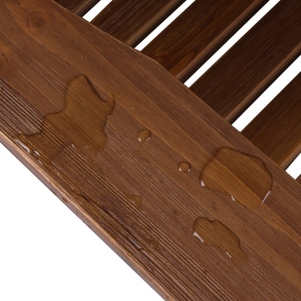 Shine Company Marina II Porch Rocker With Hydro-Tex Finish, Oak