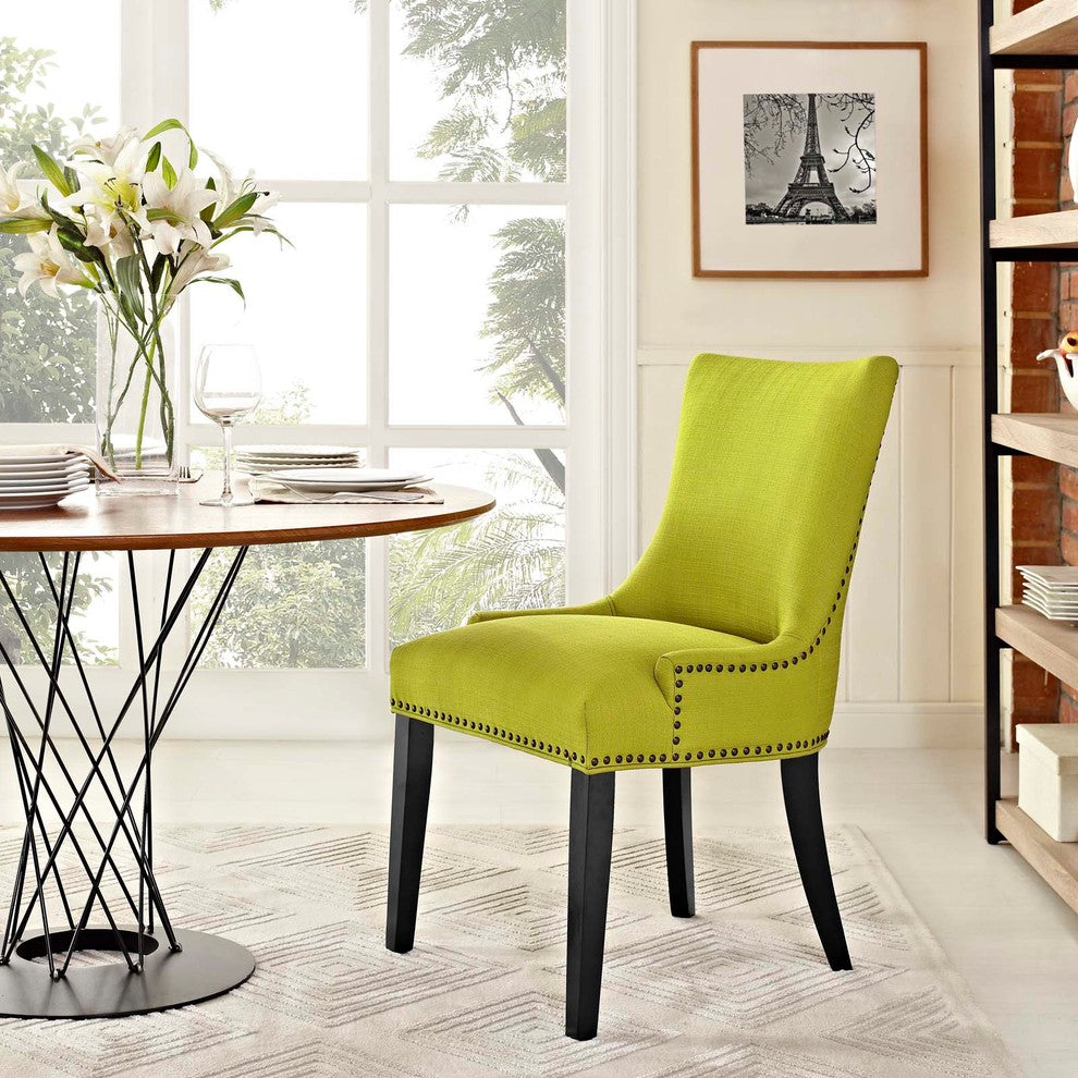 Modern Wheatgrass Marquis Fabric Dining Chair