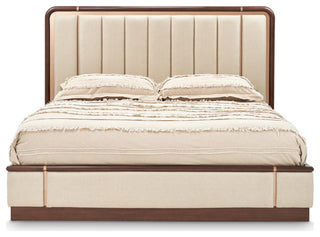 Mason Park King Lift Up Storage Bed, Beige/Umber