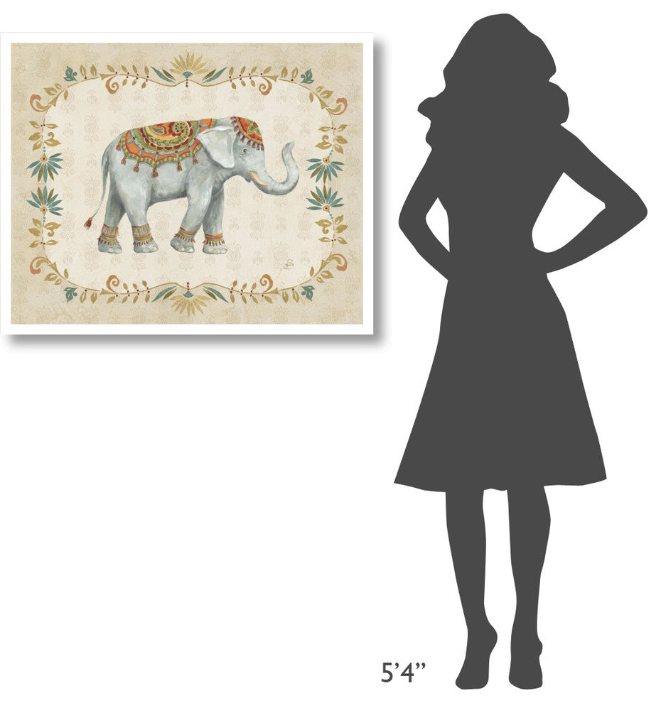 "Elephant Walk II" Digital Paper Print by Daphne Brissonnet, 37"x30"