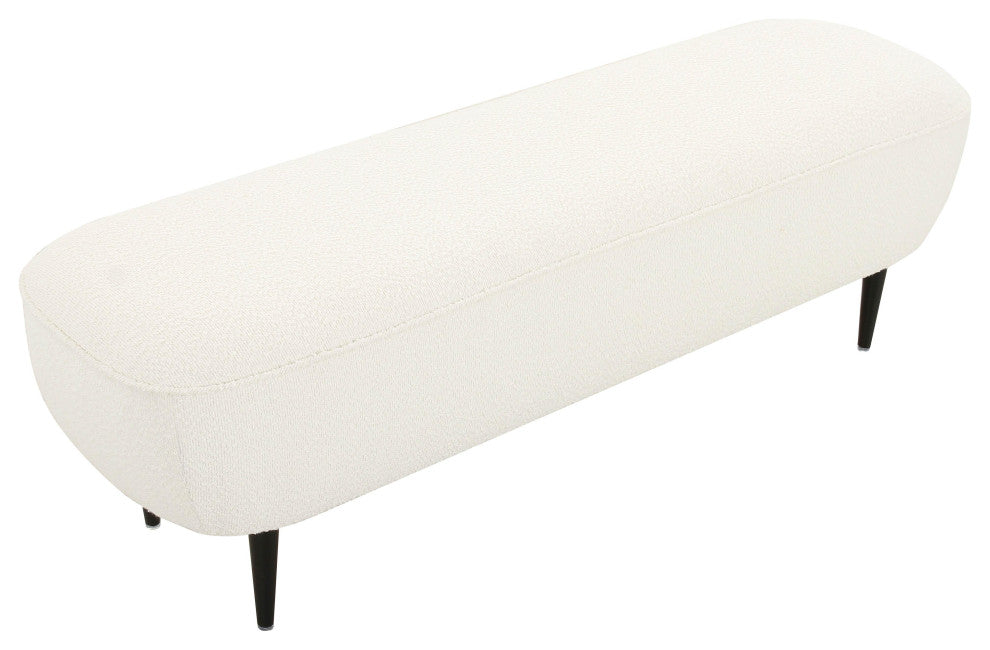 Denise Cream Boucle Bench
