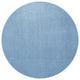 Haze Solid Low-Pile Runner Rug, Classic Blue, 5' Round