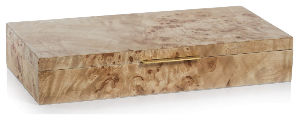 Bogor Burlwood Veneer Decorative Box, Small