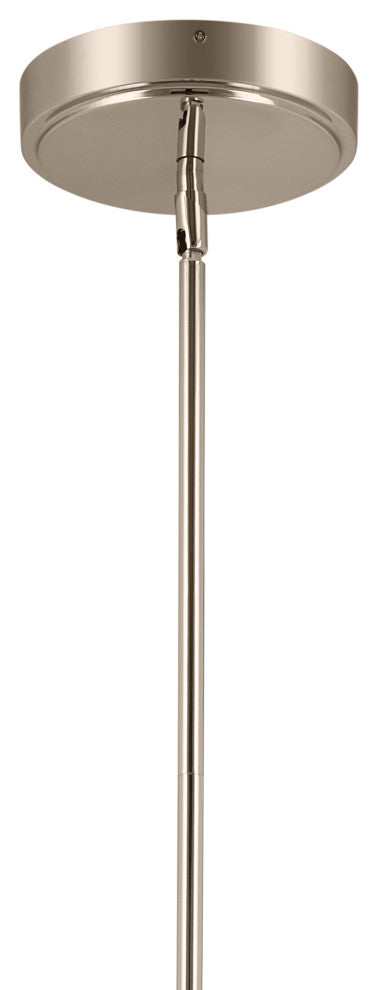 Priam 43.75" 6 Light LED Chandelier, Polished Nickel