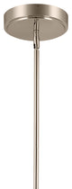 Priam 43.75" 6 Light LED Chandelier, Polished Nickel