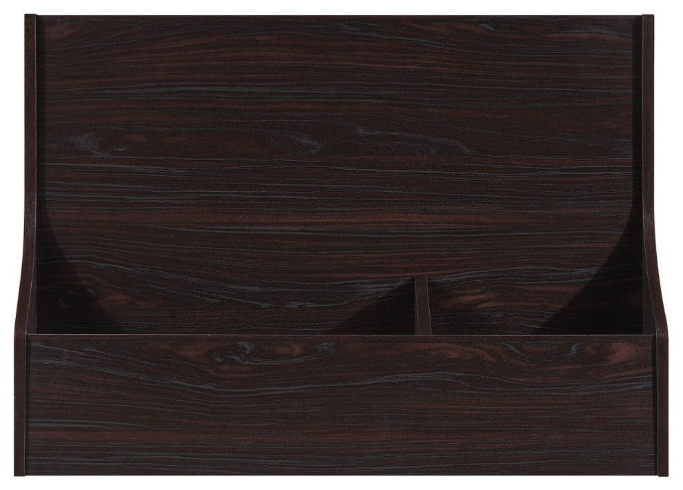 GDF Studio Elyse Mid-Century Modern Finished Fiberboard Home Office Desk, Wenge