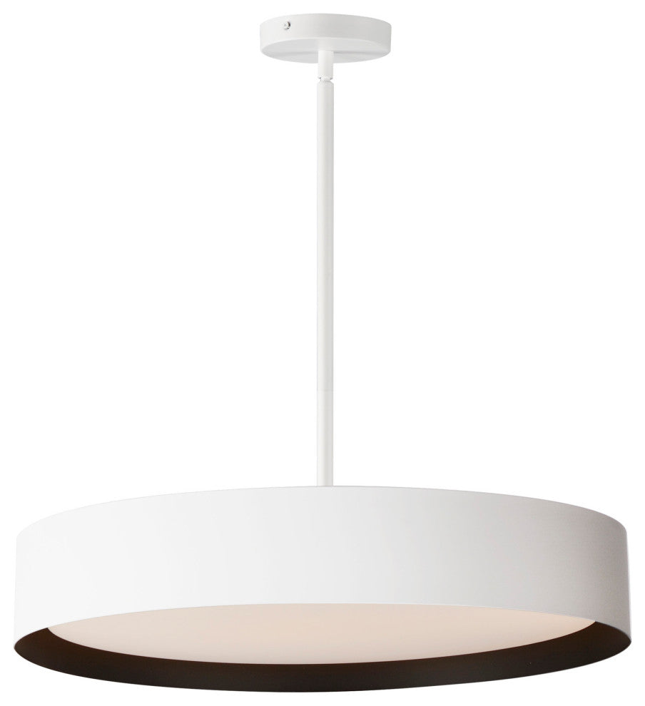 ET2 E51015 Echo 24"W LED Pendant - White / Black