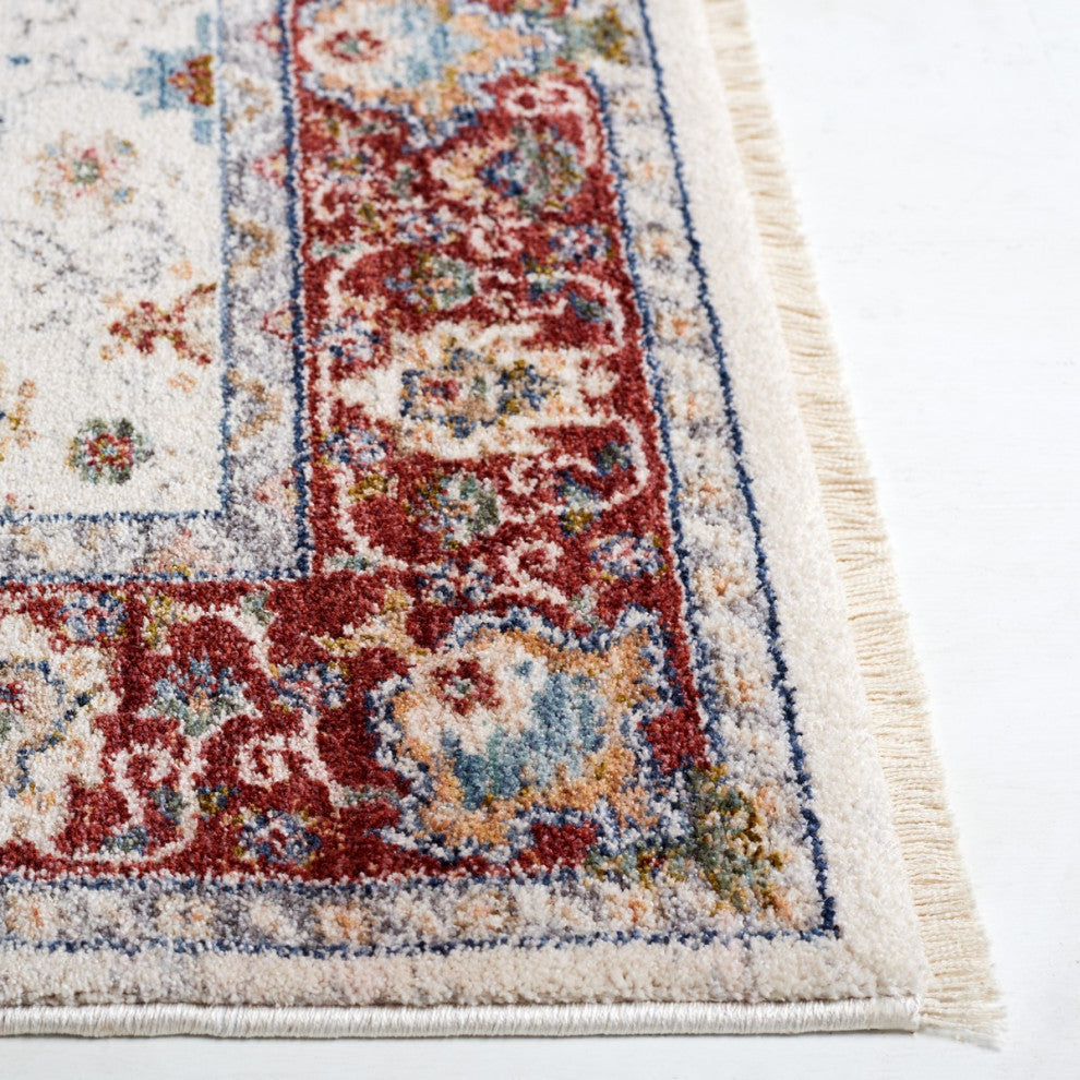 Safavieh Lauren Ralph Lauren Collection LRL1403 Rug, Ivory/Blue/Rust, 8'x10'