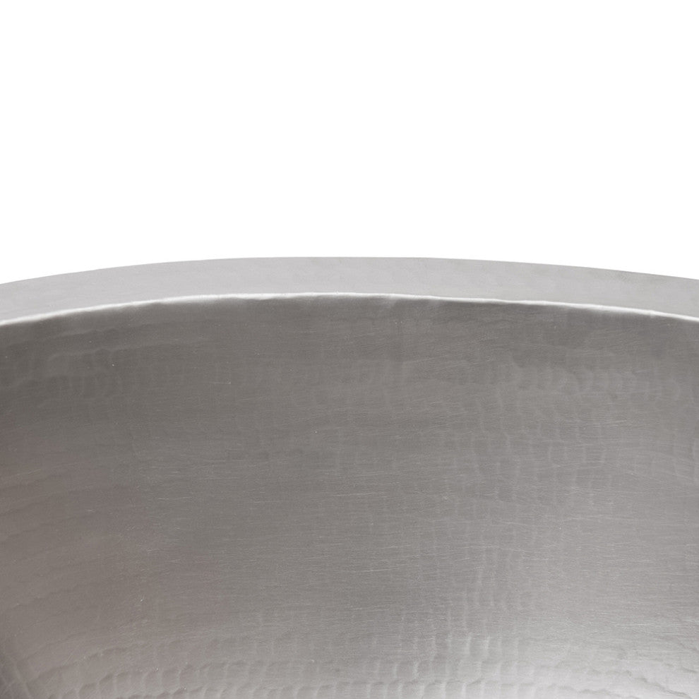 Premier Copper LO19FEN 19" Oval Bathroom Sink in Electroless Nickel