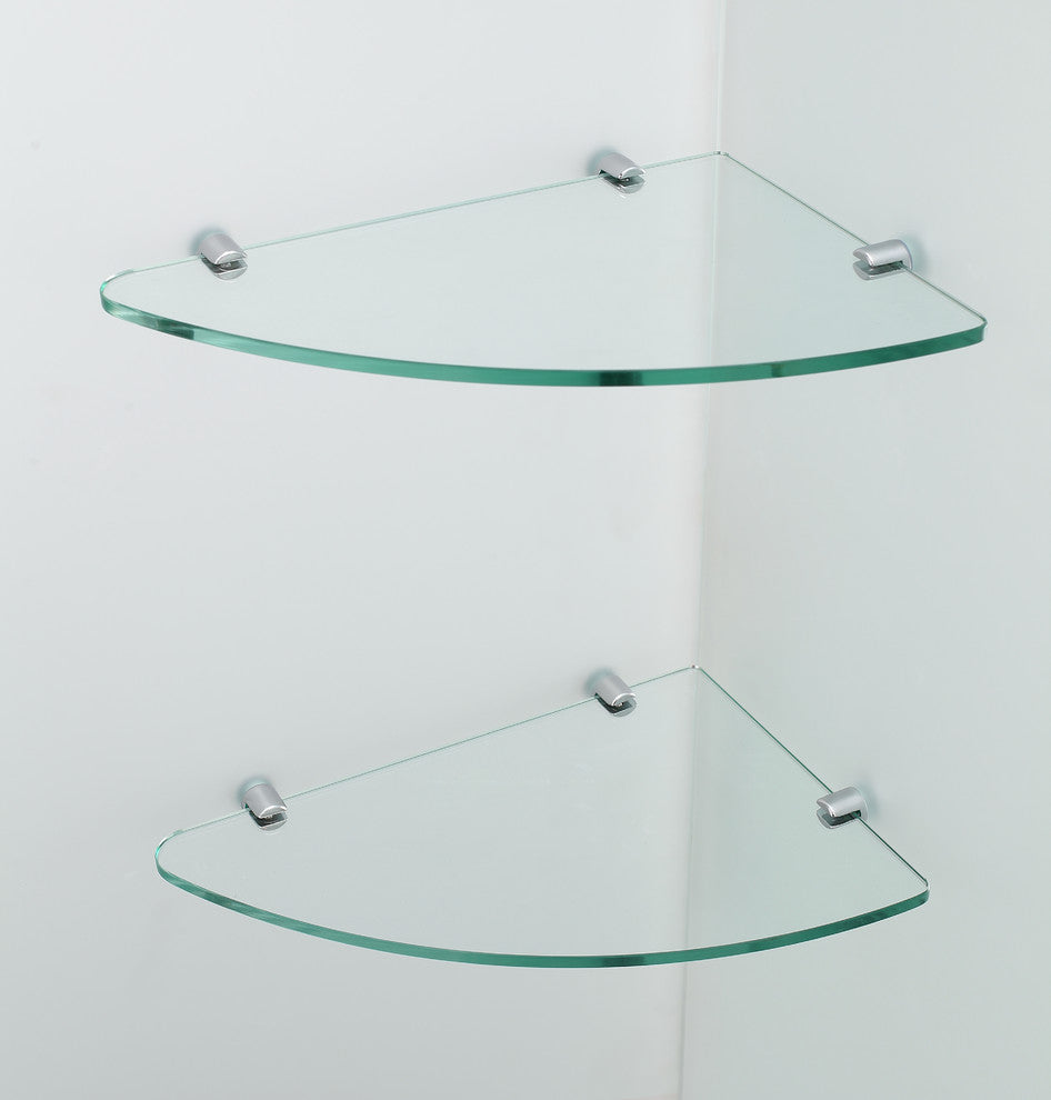 BromleyGS 68.25"-69.25"x32.375"x72" Frameless Corner Hinged Shower Enclosure