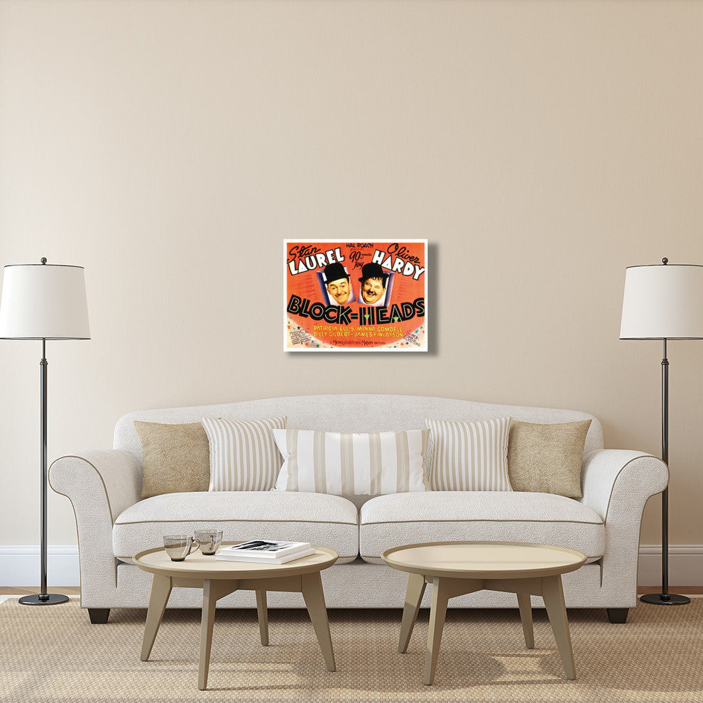 "Laurel & Hardy - Block-Heads, 1938" Canvas by Hollywood Photo Archive, 32x24"