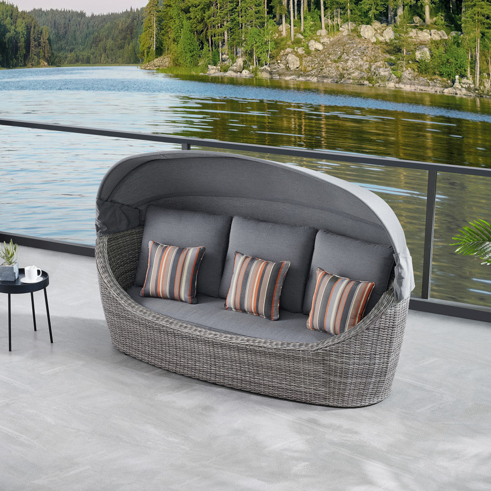 Ove Decors Mango 1-Piece Daybed in Grey