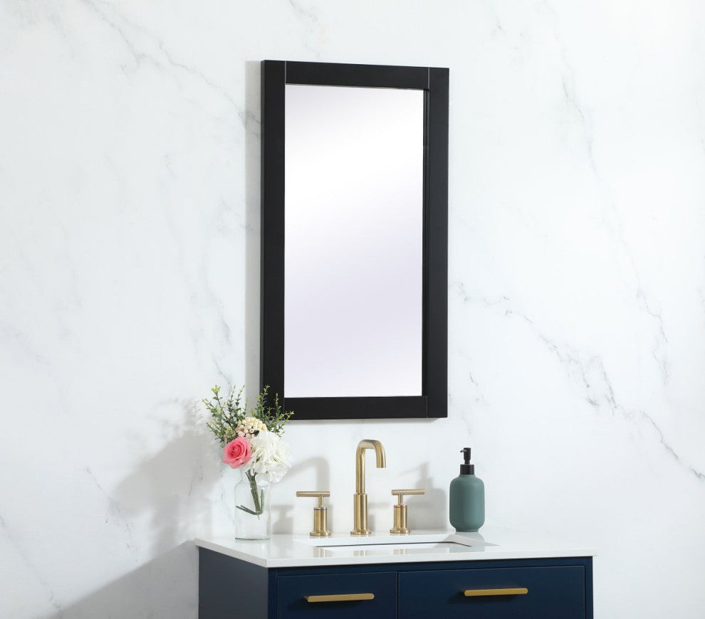 Alice Vanity Mirror, 18"x32", Black