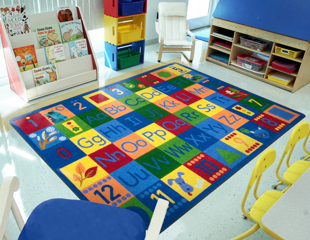 Kid Essentials Rug, Around the Block, 5'4"x7'8"
