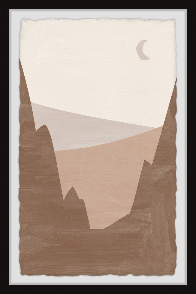 "Valley of Rocks" Framed Painting Print, 12x18