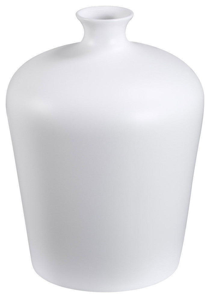 Alfano Ceramic Vase, Matte White
