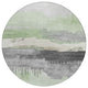 Machine Washable Indoor/Outdoor Chantille ACN1880 Mint 8' x 8' Round Rug