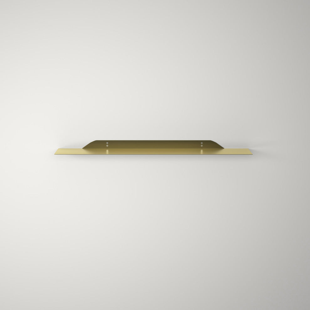 Sammy Wall Mounted Shelves, Gold, 36"
