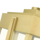 Natural Brass Art Deco, Sophisticated Outdoor Post Top Lantern