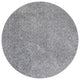 HomeRoots 6' Round Grey Heather Plain Indoor Area Rug