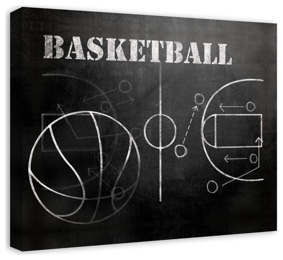 Basketball Plays 24x20 Canvas Wall Art