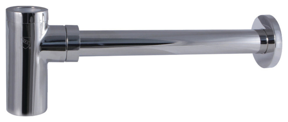 Kingston Brass Round Bottle Trap, Polished Nickel