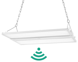 23.75" 220-Watt Integrated LED Motion Sensor 28600 Lumens 5000K, White