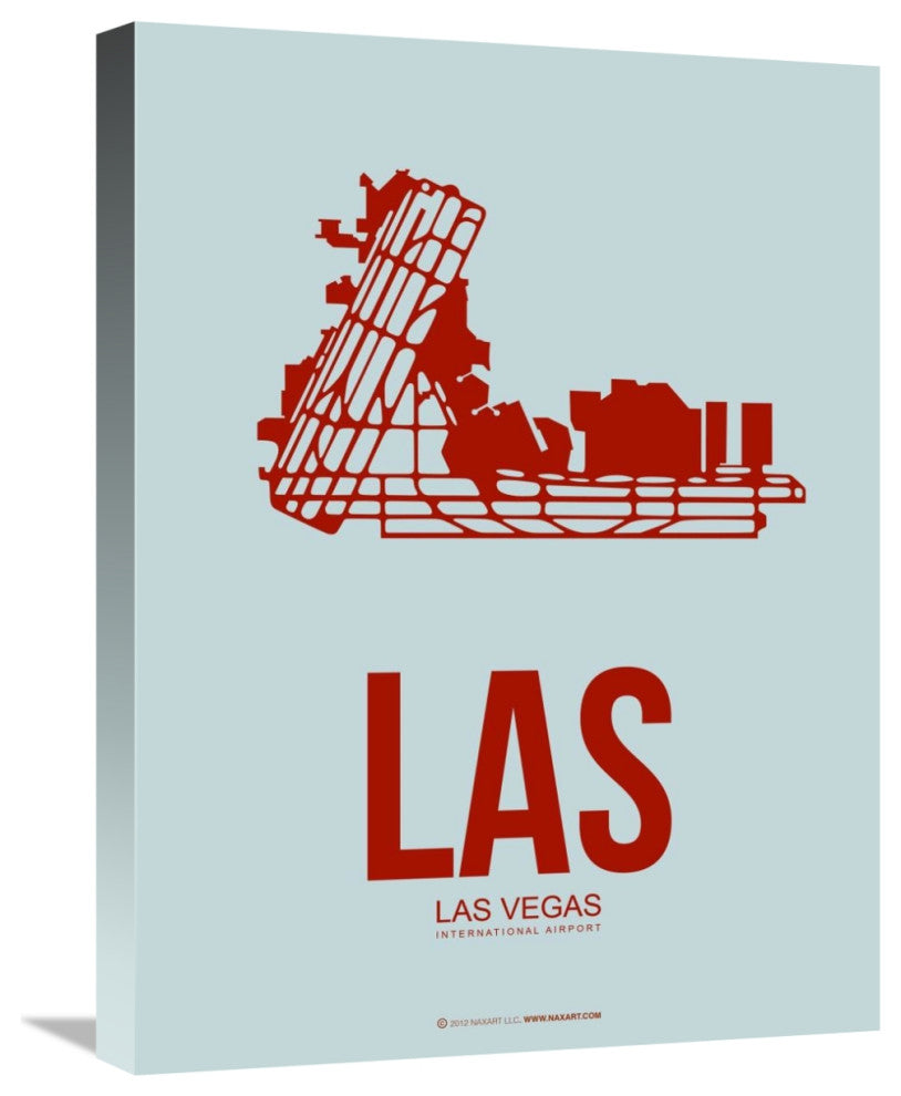"LAS  Las Vegas Poster 3" Fine Art Print
