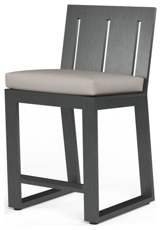 Redondo Modern Design Powder-Coated Aluminum Outdoor Barstool