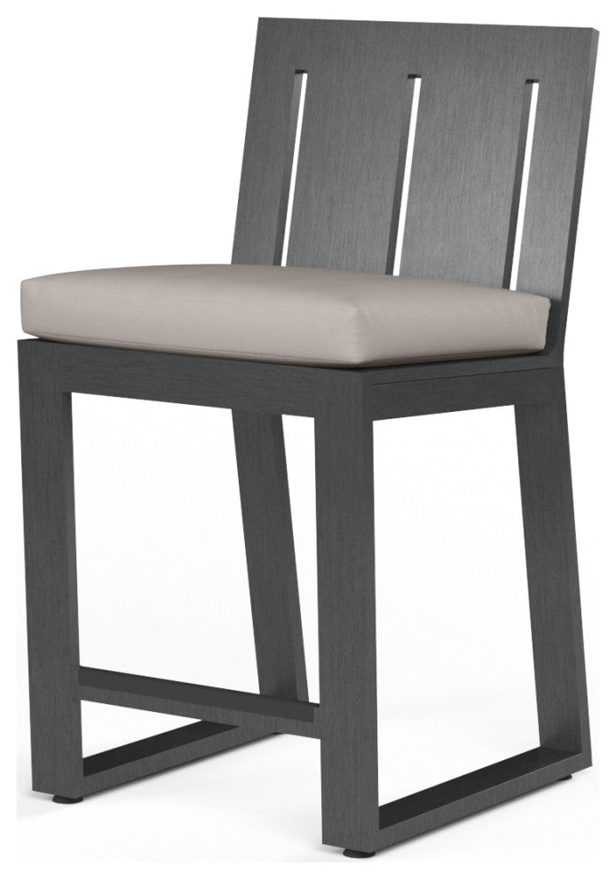 Redondo Modern Design Powder-Coated Aluminum Outdoor Barstool