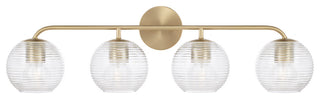 Capital Lighting 149941-544 Dolan 4 Light 34"W Vanity Light - Matte Brass