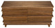 Noir Furniture, Bernard 6-Drawer Dresser, Dark Walnut