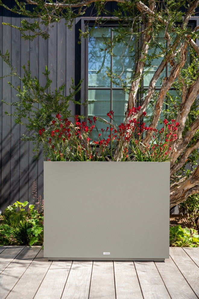 Veradek Block Series Span Planter, Grey, Medium